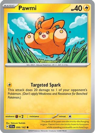 Pawmi 056/142 - Reverse Holofoil SV07 Stellar Crown