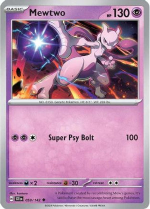 Mewtwo 059/142  - Reverse Holofoil SV07 Stellar Crown