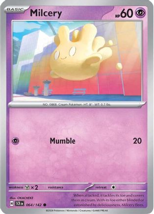 Milcery 064/142 - Reverse Holofoil SV07 Stellar Crown