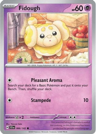 Fidough 066/142 - Reverse Holofoil SV07 Stellar Crown