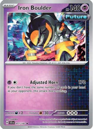 Iron Boulder 071/142 - Reverse Holofoil SV07 Stellar Crown