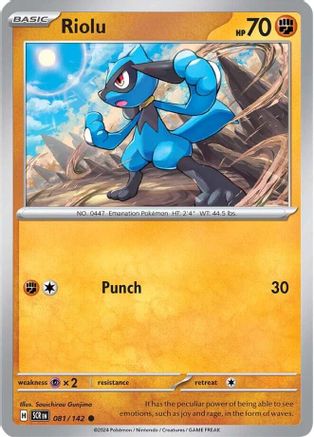 Riolu 081  SV07 Stellar Crown