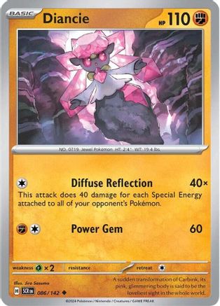 Diancie 086/142  SV07 Stellar Crown