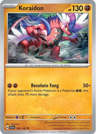 Koraidon 090/142 - Reverse Holofoil SV07 Stellar Crown