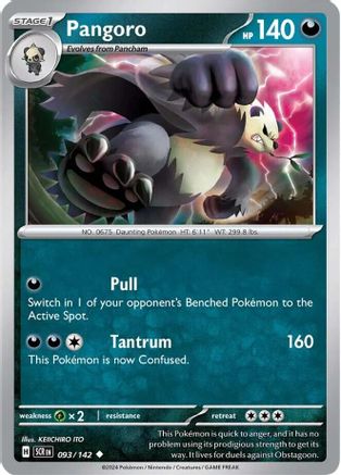 Pangoro 093/142 - Reverse Holofoil SV07 Stellar Crown