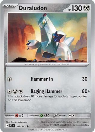Duraludon 106/142 - Reverse Holofoil SV07 Stellar Crown