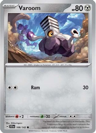 Varoom 108/142 - Reverse Holofoil SV07 Stellar Crown