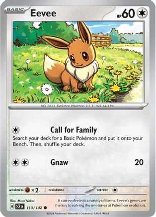 Eevee 113/142 - Reverse Holofoil SV07 Stellar Crown