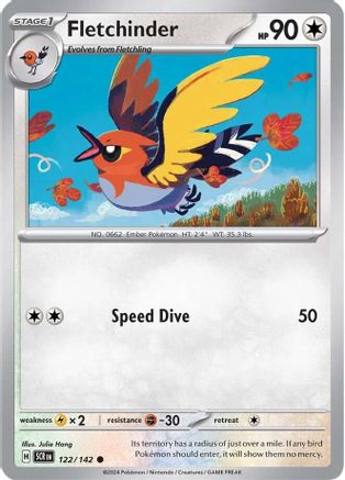Fletchinder 122/142 - Reverse Holofoil SV07 Stellar Crown