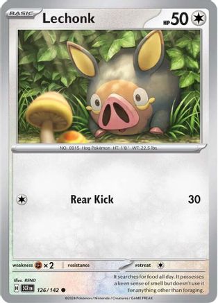 Lechonk 126/142 - Reverse Holofoil SV07 Stellar Crown