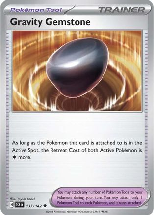 Gravity Gemstone 137/142 - Reverse Holofoil SV07 Stellar Crown