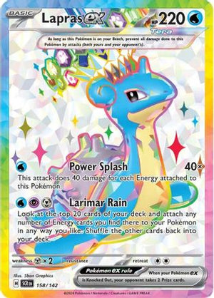Lapras ex 158/142  - Holofoil SV07 Stellar Crown - Ultra Rare