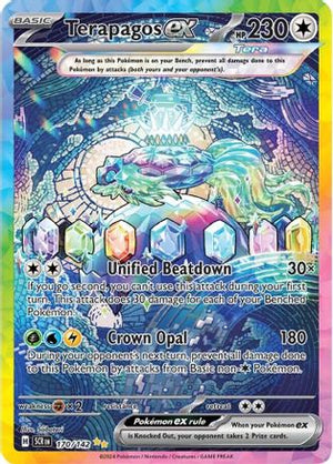 Terapagos ex 170/142  - Holofoil SV07 Stellar Crown - Special Illustration Rare