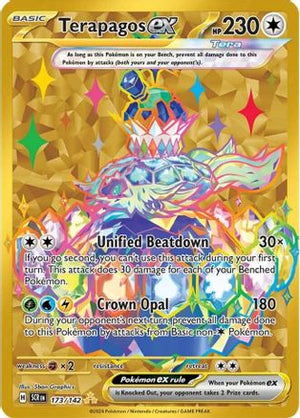 Terapagos ex 173/142  - Holofoil SV07 Stellar Crown - Hyper Rare
