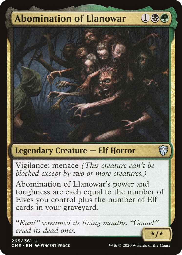 Abomination of Llanowar (CMR-265)  - Commander Legends