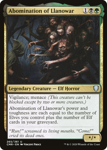Abomination of Llanowar (CMR-265)  - Commander Legends