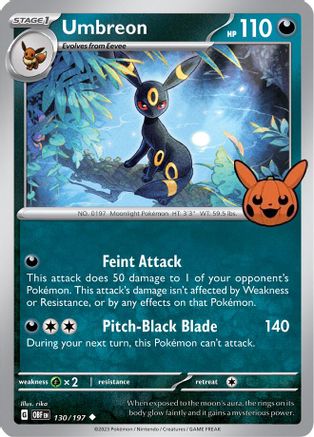 Umbreon 130  Trick or Trade BOOster Bundle 2024