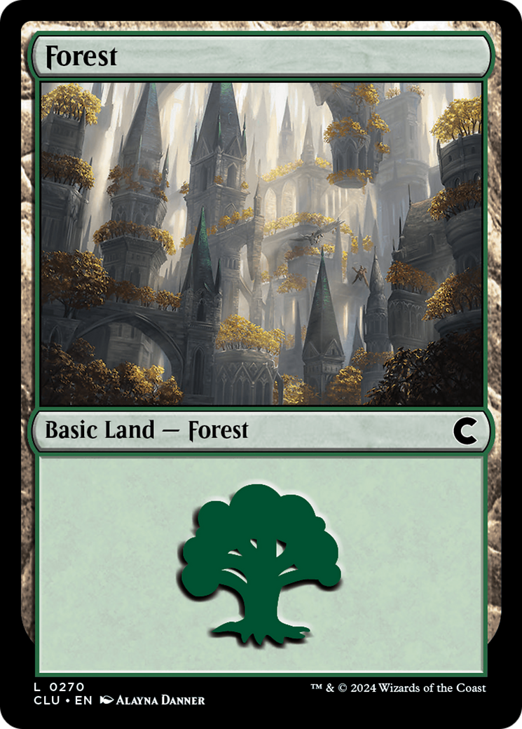 Forest (0270) (CLU-270)  - Ravnica: Clue Edition