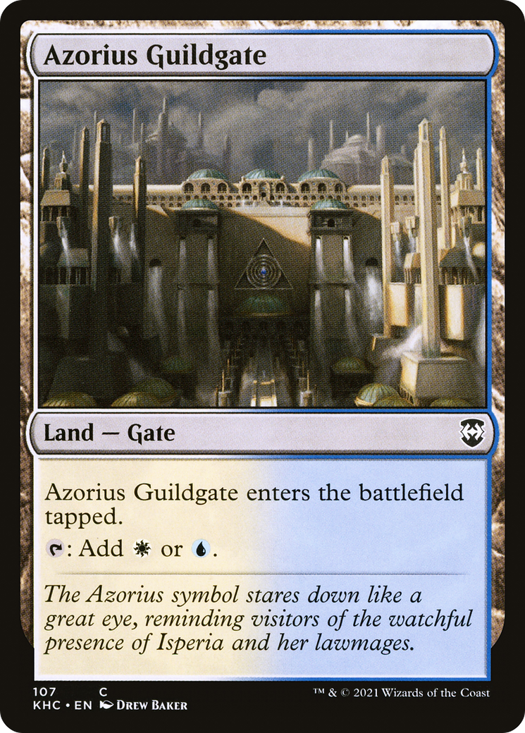 Azorius Guildgate (KHC-107)  - Kaldheim Commander