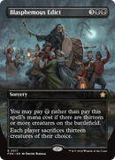 Blasphemous Edict (Borderless) (FDN-317)  Foil - Foundations