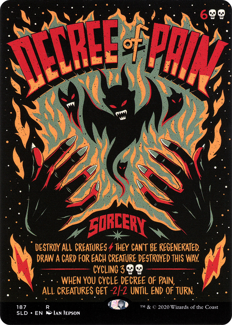 Decree of Pain (SLD-187)  - Secret Lair Drop (Borderless)