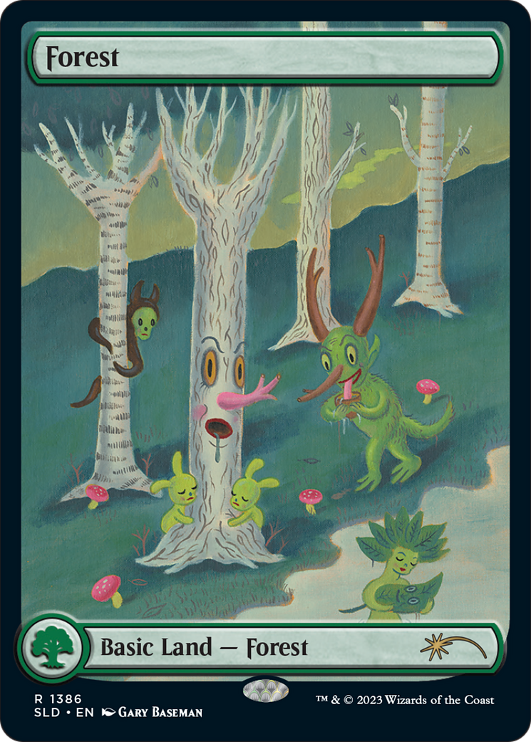 Forest (1386) (SLD-1386)  Foil - Secret Lair Drop: (Full Art)