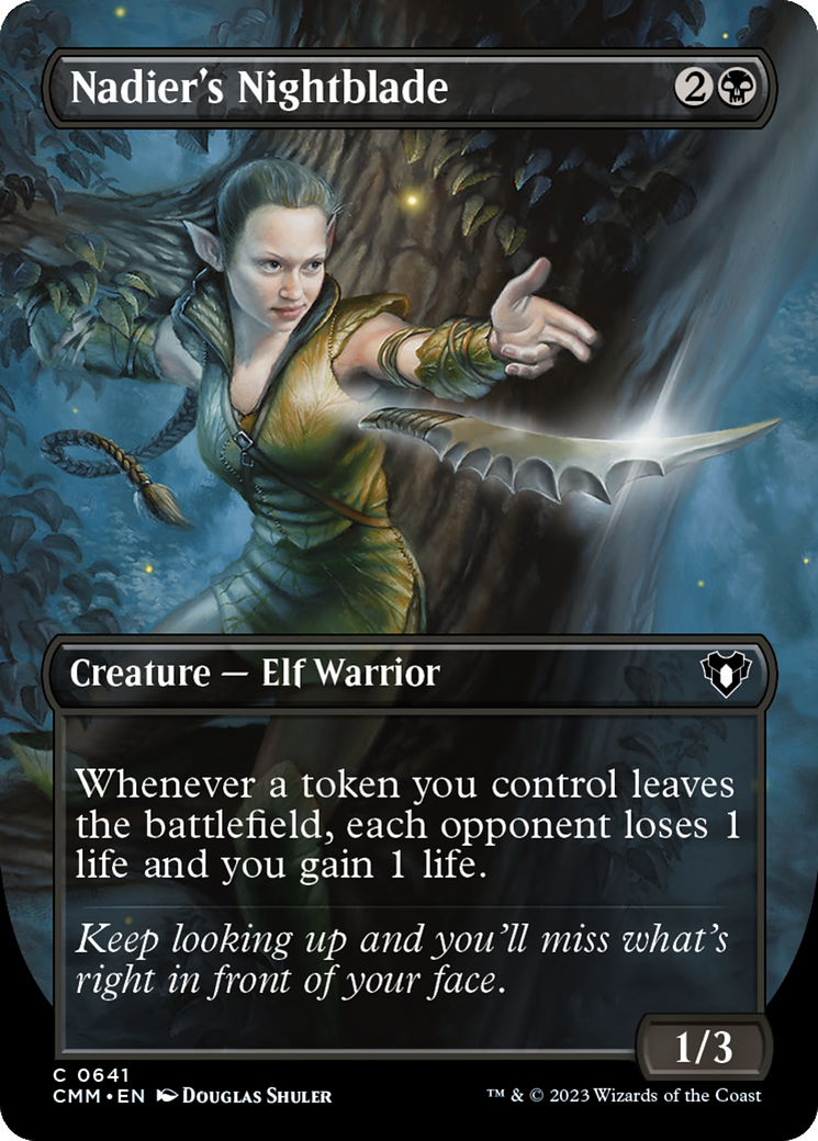 Nadier's Nightblade (Borderless) (CMM-641)  - Commander Masters