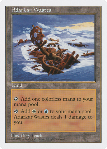 Adarkar Wastes (5ED-410)  - Fifth Edition