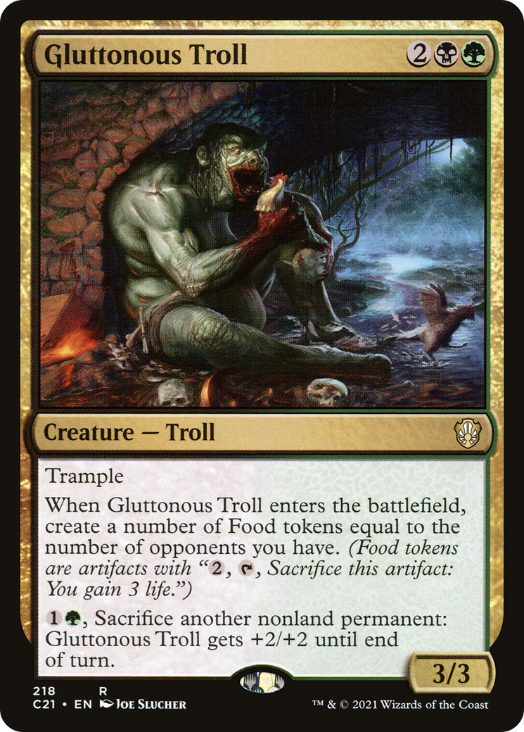 Gluttonous Troll (C21-218)  - Commander 2021