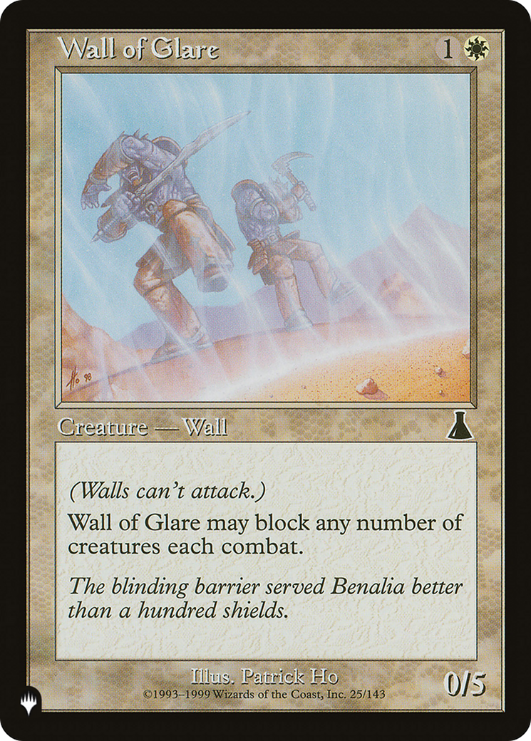 Wall of Glare (LIST-UDS-25)  - The List
