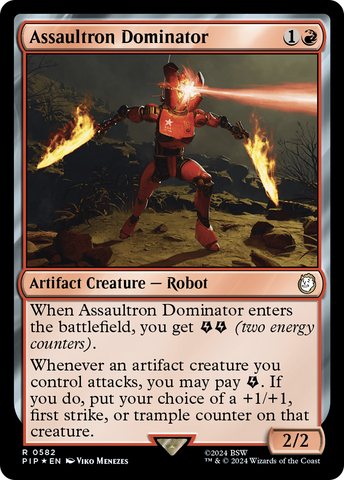 Assaultron Dominator (Surge Foil) (PIP-582)  Foil - Fallout