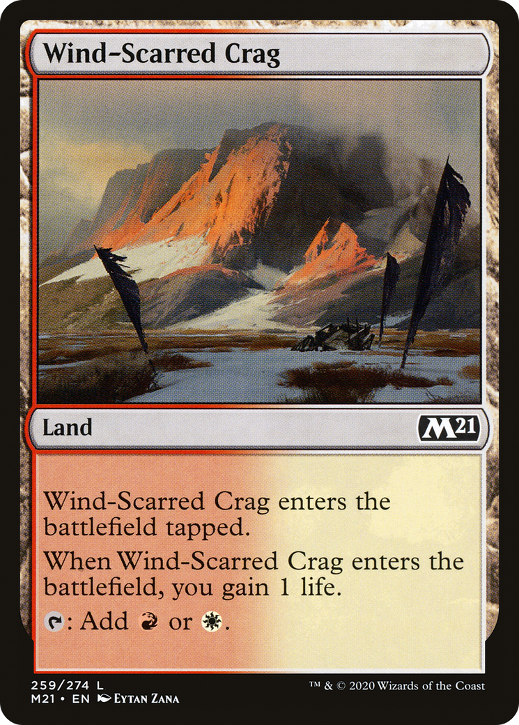Wind-Scarred Crag (M21-259)  - Core Set 2021