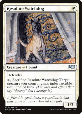 Resolute Watchdog (RNA-019)  - Ravnica Allegiance