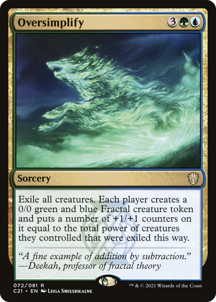 Oversimplify (C21-072)  - Commander 2021