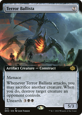 Terror Ballista (Extended Art) (BRO-375)  - The Brothers' War: (Extended Art)