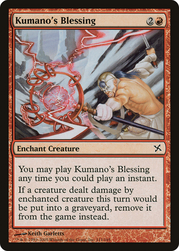 Kumano's Blessing (BOK-111) - Betrayers of Kamigawa