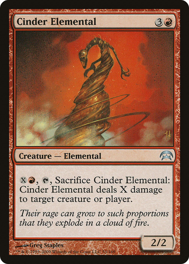 Cinder Elemental (HOP-051)  - Planechase