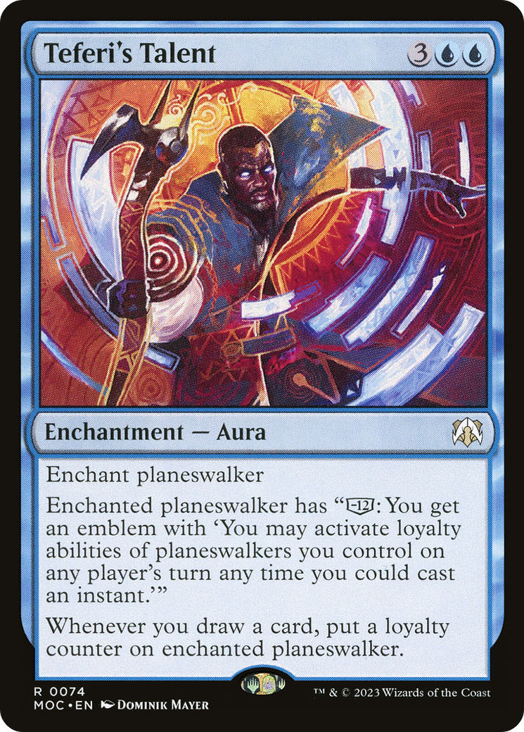 Teferi's Talent (MOC-074)  - March of the Machine Commander