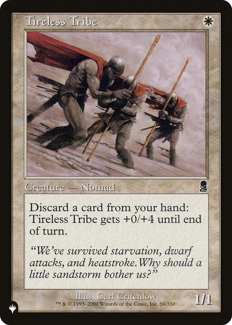 Tireless Tribe (LIST-ODY-56)  - The List