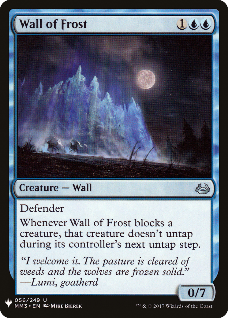 Wall of Frost (LIST-056)  - The List