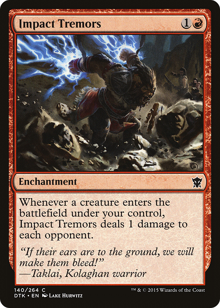 Impact Tremors (DTK-140)  Foil - Dragons of Tarkir