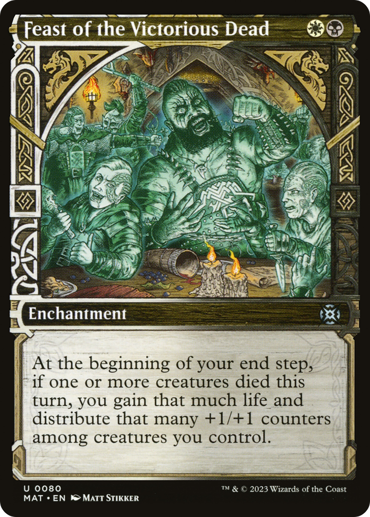 Feast of the Victorious Dead (Showcase) (MAT-080)  Foil - March of the Machine: The Aftermath: (Showcase)