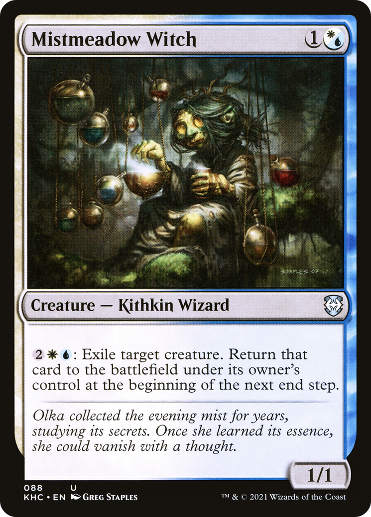 Mistmeadow Witch (KHC-088)  - Kaldheim Commander