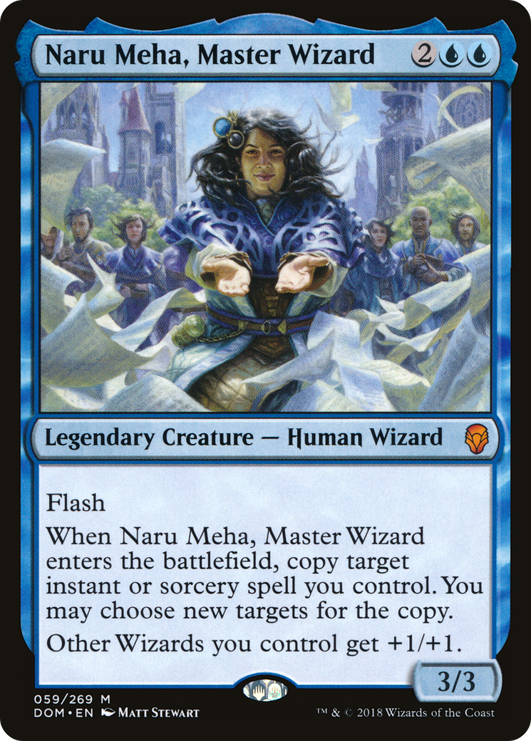 Naru Meha, Master Wizard (DOM-059)  - Dominaria