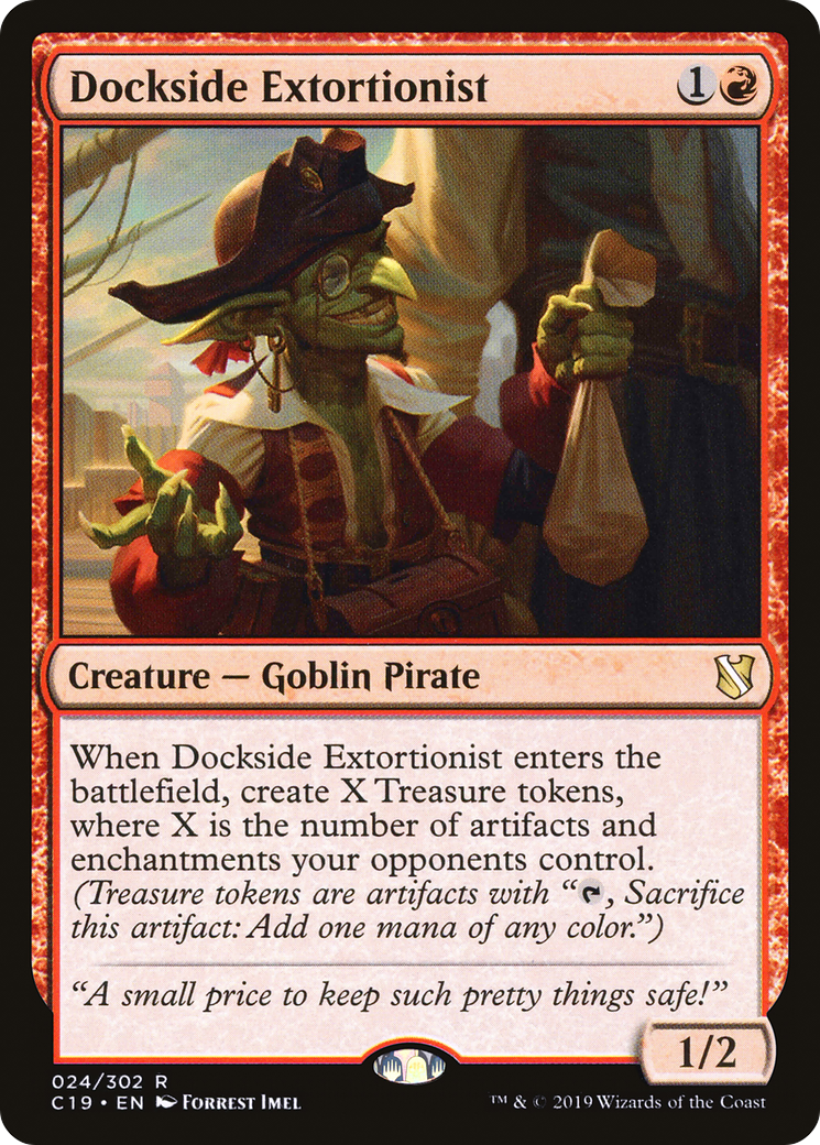 Dockside Extortionist (C19-024)  - Commander 2019