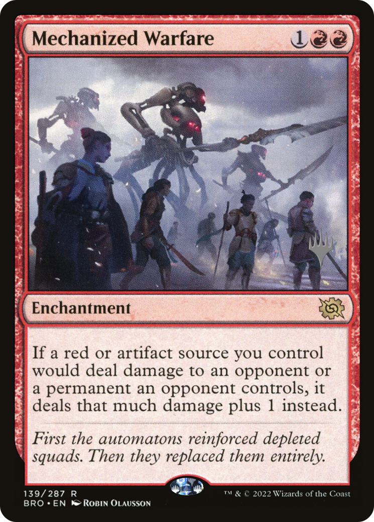 Mechanized Warfare (PPBRO-139)  Foil - The Brothers' War Promos