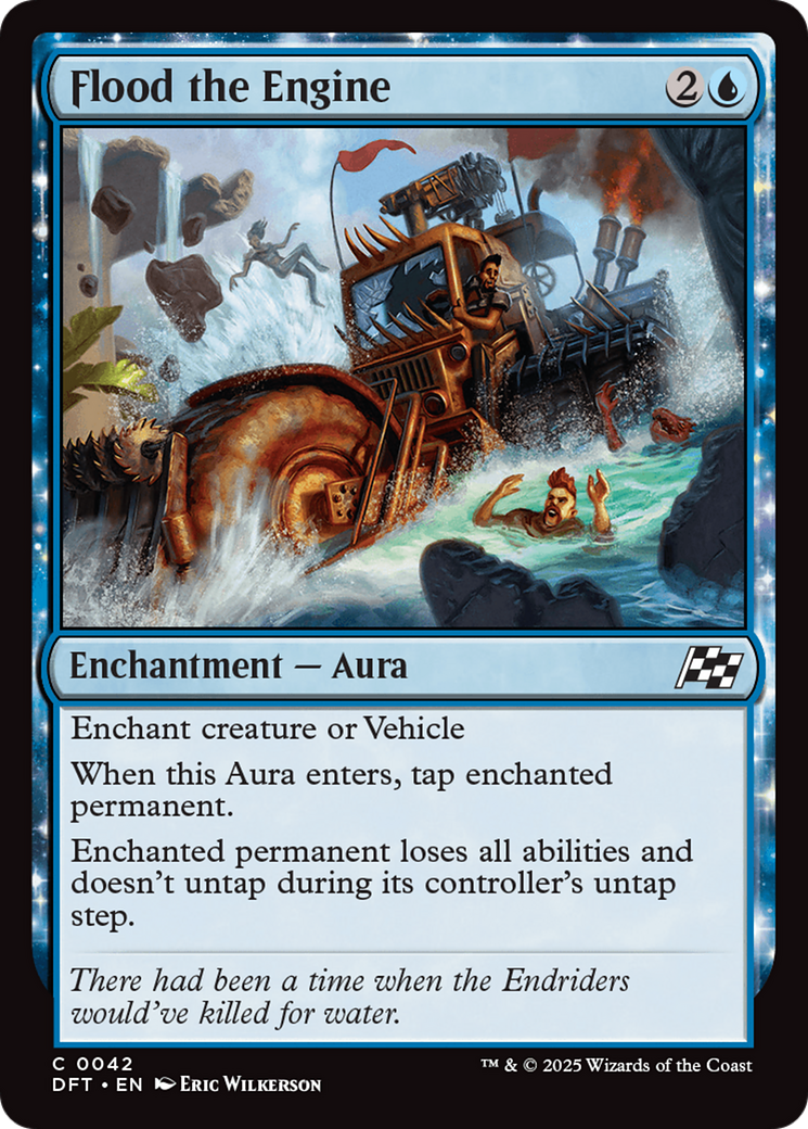 Flood the Engine (DFT-042)  Foil - Aetherdrift: (enchantment)
