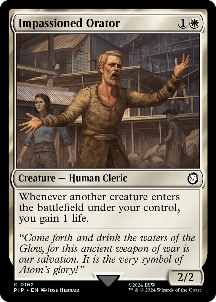 Impassioned Orator (PIP-162)  Foil - Fallout