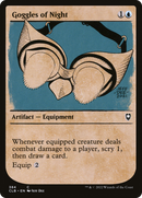 Goggles of Night (Showcase) (CLB-384)  Foil - Commander Legends: Battle for Baldur's Gate: (Showcase)