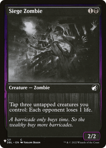 Siege Zombie (LIST-DBL-121)  - The List